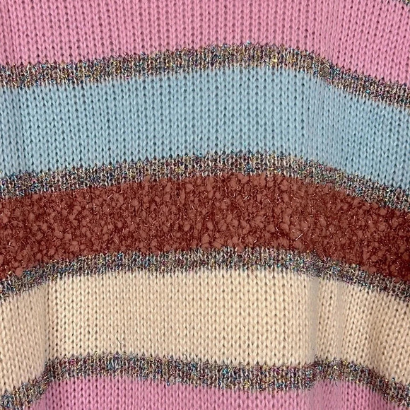 Cotton Emporium Multi Color Crewneck Pullover Sweater Size XL - Picture 4 of 5